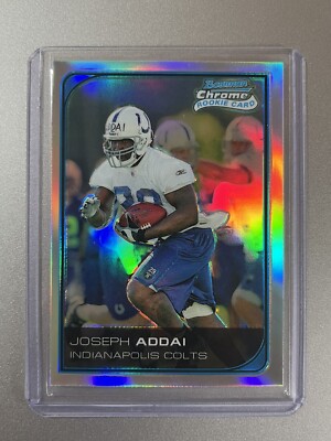 Joseph Addai Indianapolis Colts Topps Bowman Chrom NFL 2006 ROOKIE REFRAKTOR