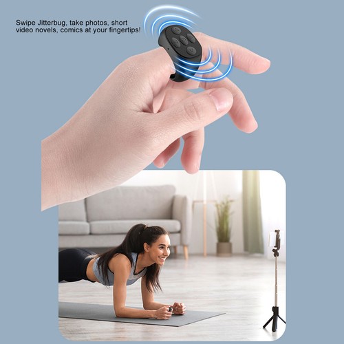 (Noir) Télécommande Téléphone Anneau Page Tournant Obturateur Télécommande - Photo 18 sur 24