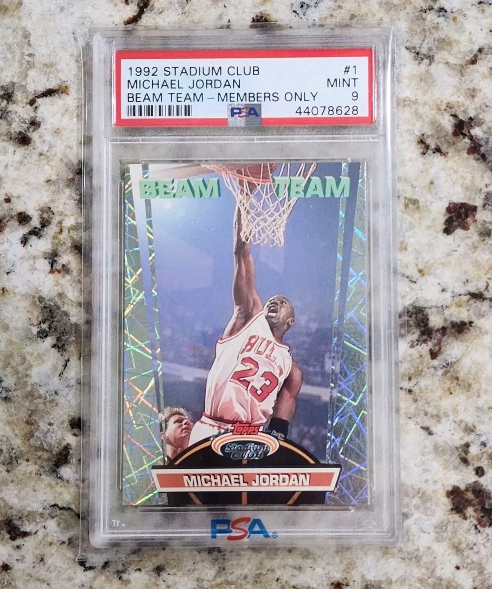 1992 Stadium Club Beam Team (MEMBERS ONLY) MICHAEL JORDAN PSA