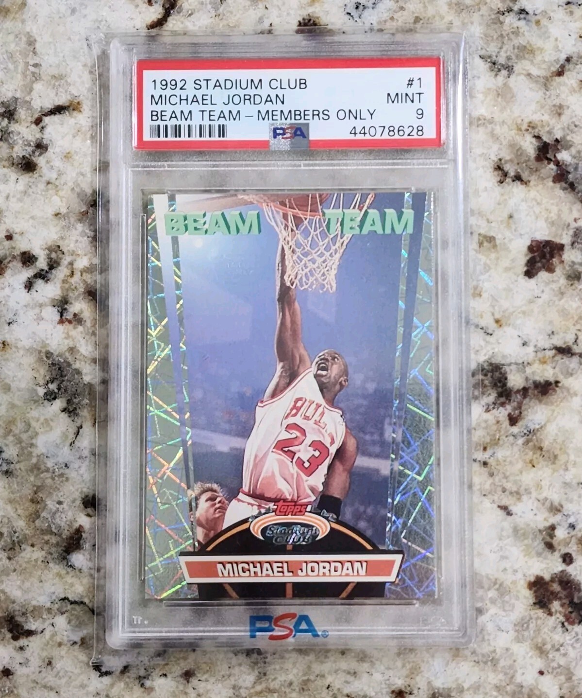 1992 Stadium Club Beam Team (MEMBERS ONLY) MICHAEL JORDAN PSA 9