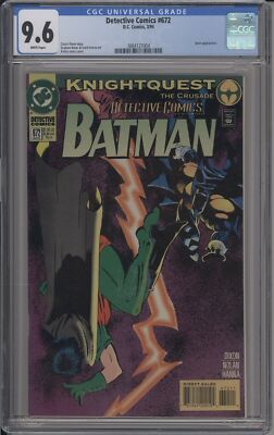 DETECTIVE COMICS #672 - CGC 9.6 - KNIGHTQUEST THE CRUSADE