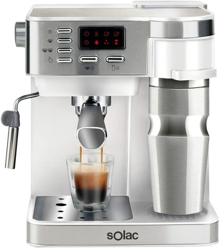 Solac CE4497 Multi Stillo 20 bar - Cafetera combinada espresso + cafetera  goteo | eBay