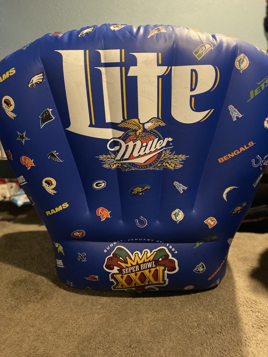NFL ミラービール スーパーボール ソファ Miller Lite NFL SUPER BOWL XXXI Inflatable Chair 1997