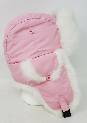 White Rabbit Fur Crowncap Hat 