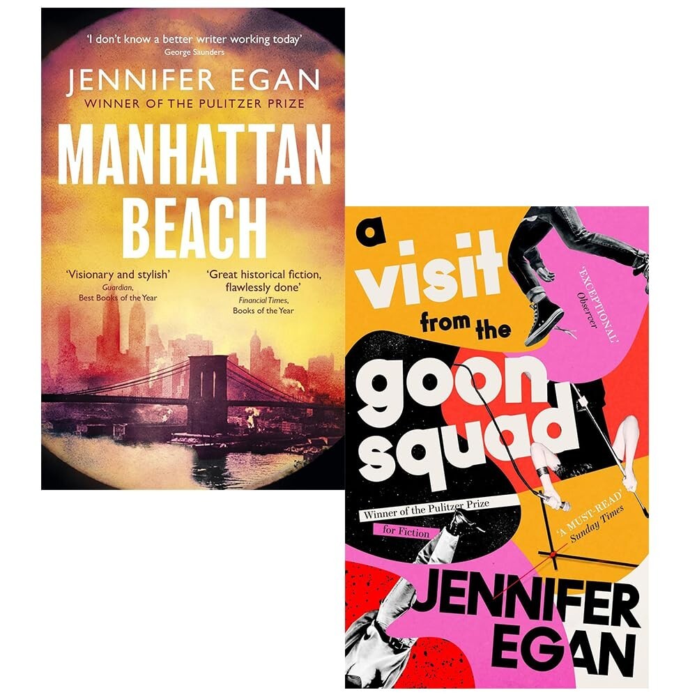 Jennifer Egan Collection 2 Books Set Manhattan Beach, Visit From Goon Squad