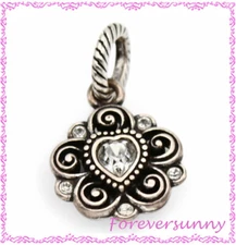 Brighton Birthstone Heart Clear Charm