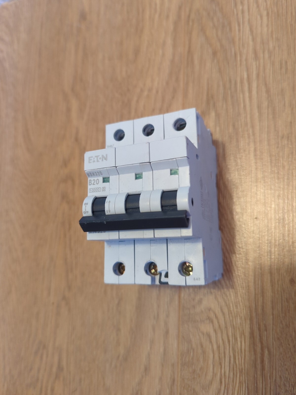 MEM MCB 20 Amp Triple Pole  Type B 20A B20 Memshield 2 MBH320 , REDUCED
