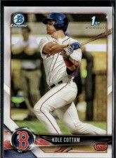 2018 Bowman Chrome Refractors Kole Cottam Boston Red Sox #BDC-69