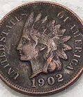 1902 Indian Head Cent Penny Grading VF/XF Nice Coin - 1C - #11912