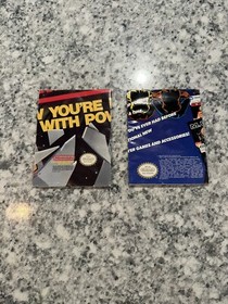 2 Nintendo NES Poster Insert Now You&rsquo;re Playing With Power Satellite Four Score