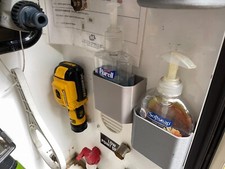 container for holding soap dispenser 3D printed