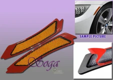FOR 2009-2011 BMW E90 E91 LCI SEDAN AMBER SIDE MARKER LAMPS BUMPER REFLECTOR 2PC