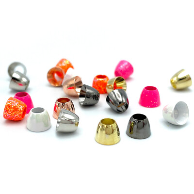 TUBE FLY CONE HEADS - Hareline Fly Tying Brass Conehead Beads NEW!