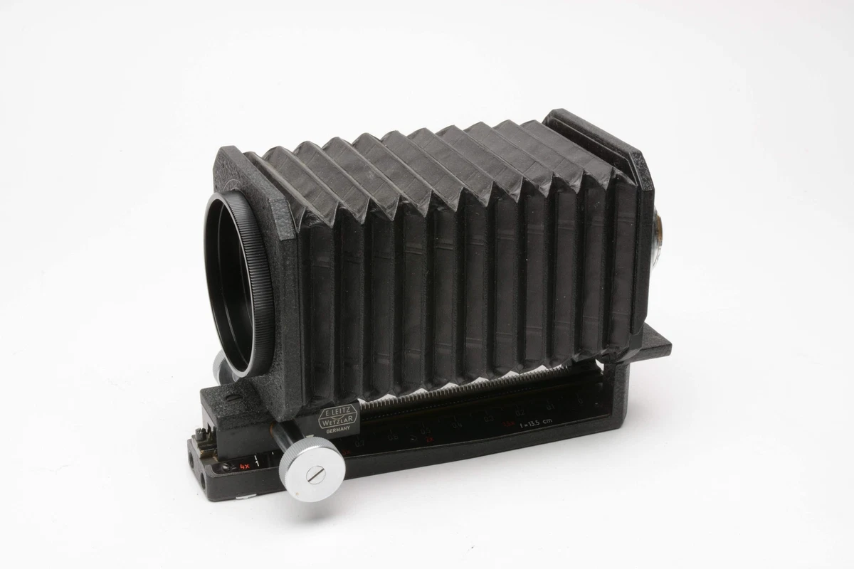 OBJECTIF LEICA LEITZ WETZLAR BELLOWS CHAPEAU ABAT-JOUR CAT. No.16557Q