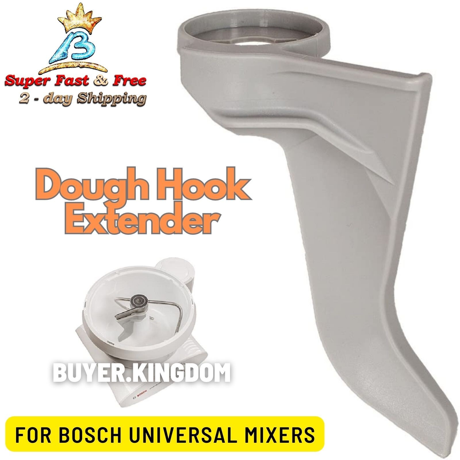 Universal Loaf Bread Dough Extender Center Hook For Bosch Mixer Kitchen Machine eBay