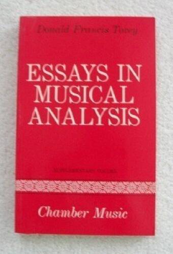 Essays in Musical Analysis  Supplementary: Chamber Music - Paperback - GOOD