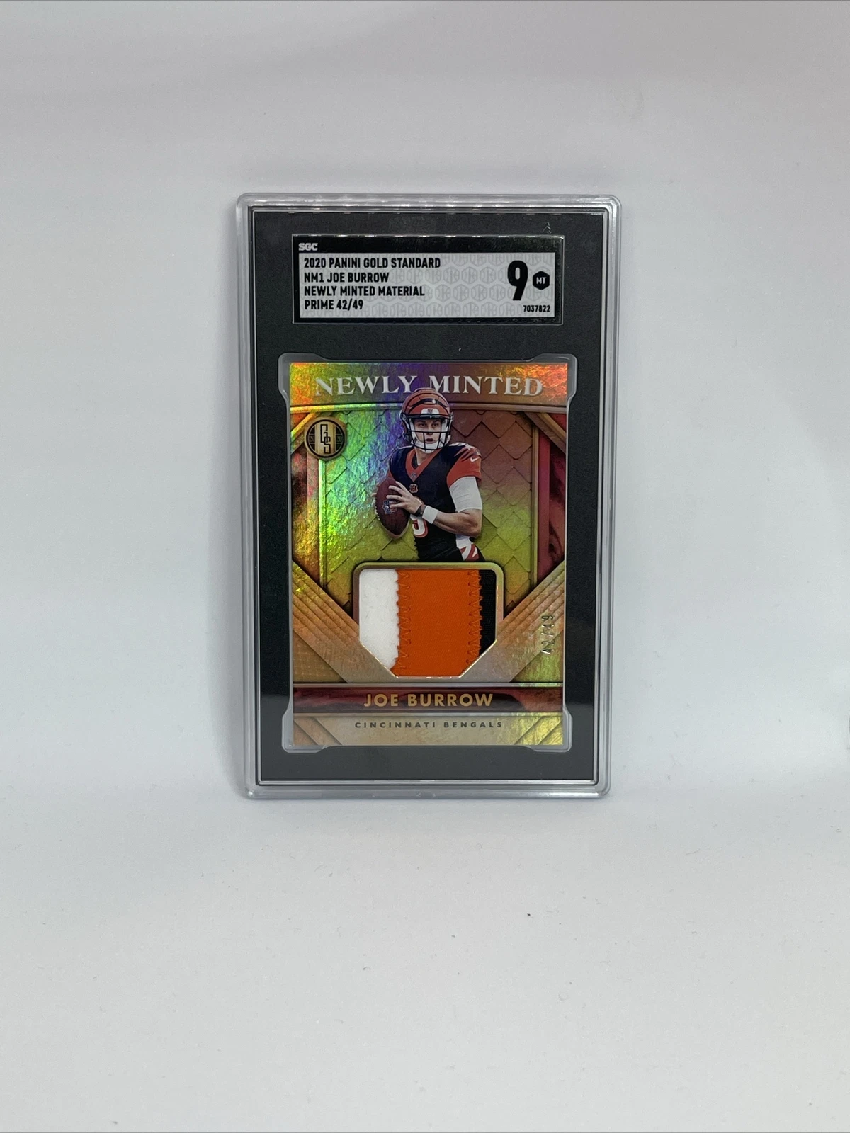 Joe Burrow Panini Gold Standard Newly Minted #NM1 Memorabilia-Prime