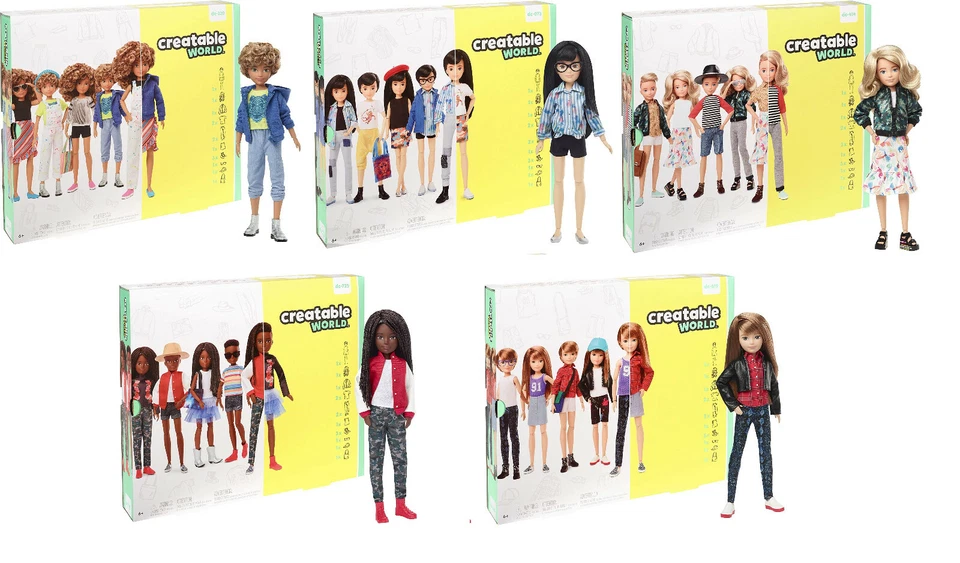 NEW OFFICIAL CREATABLE WORLD CUSTOMISABLE DOLL DELUXE CHARACTER KIT STARTER KIT - Image 2 of 2