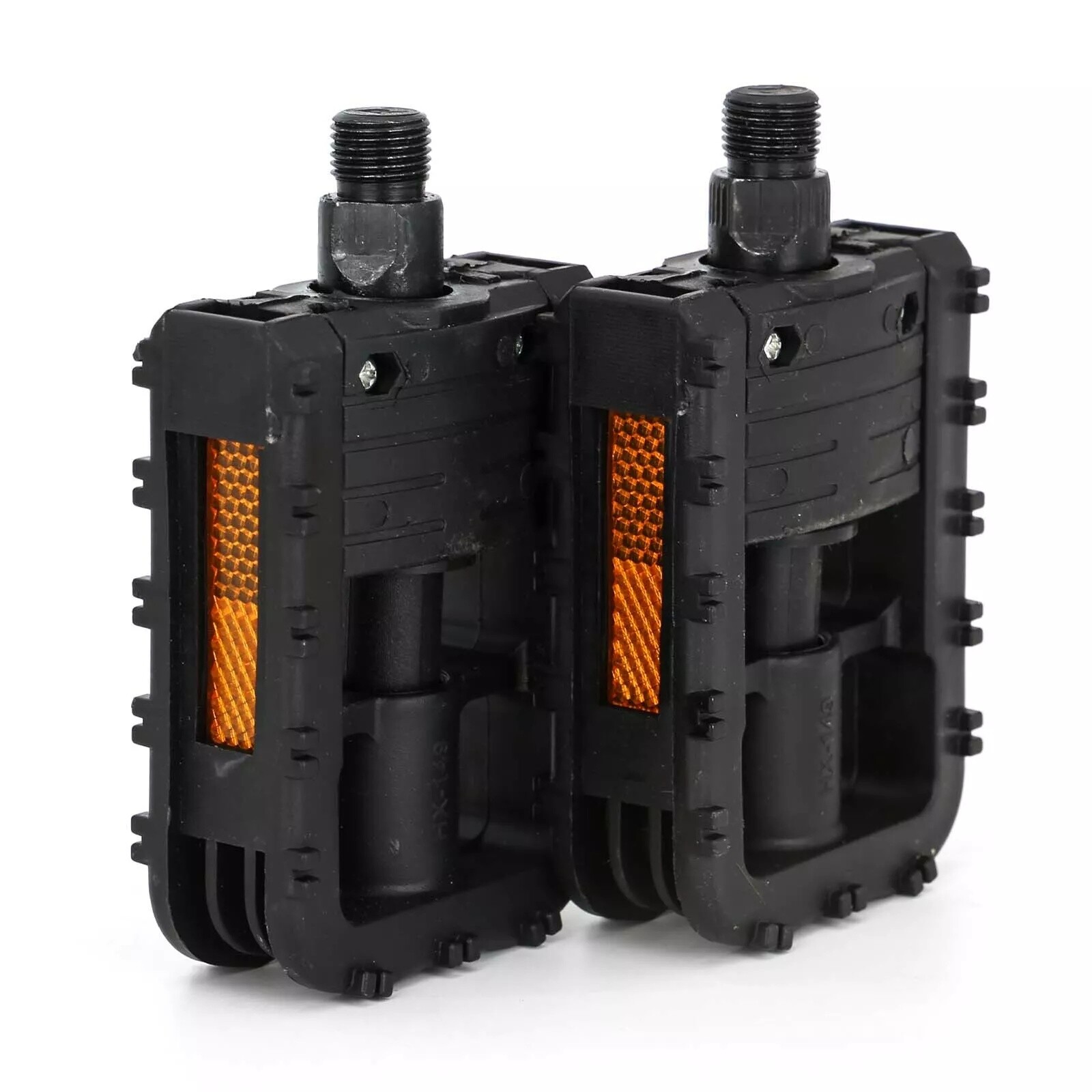 1 Pair Bicycle Pedals Flat Platform 9/16" Inch 14mm Foldable For Mountain Bike