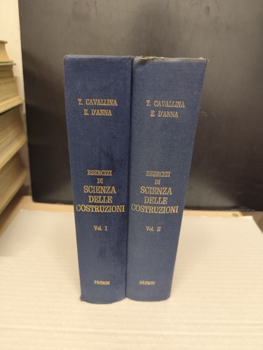 LIBRO ESERCIZI DI SCIENZA DELLE COSTRUZIONI 2 VOL. CAVALLINA D'ANNA PATRON 1967 - Foto 2 di 16
