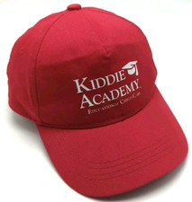 KIDDIE ACADEMY hat red adjustable snapback cap Child Size