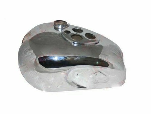 Pour T90 Triumph 5T Vitesse Double Bleu Pétrole Gas Fuel Tank Aluminium En ECS - Photo 4/8