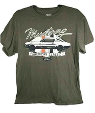 Officially Licensed FORD MUSTANG American Classic Gray T-shirt - Size M tag