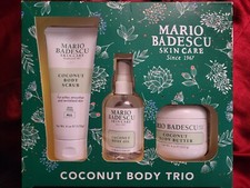 NEW Mario Badescu Skin Care Set Coconut Body Trio Full Sized Products