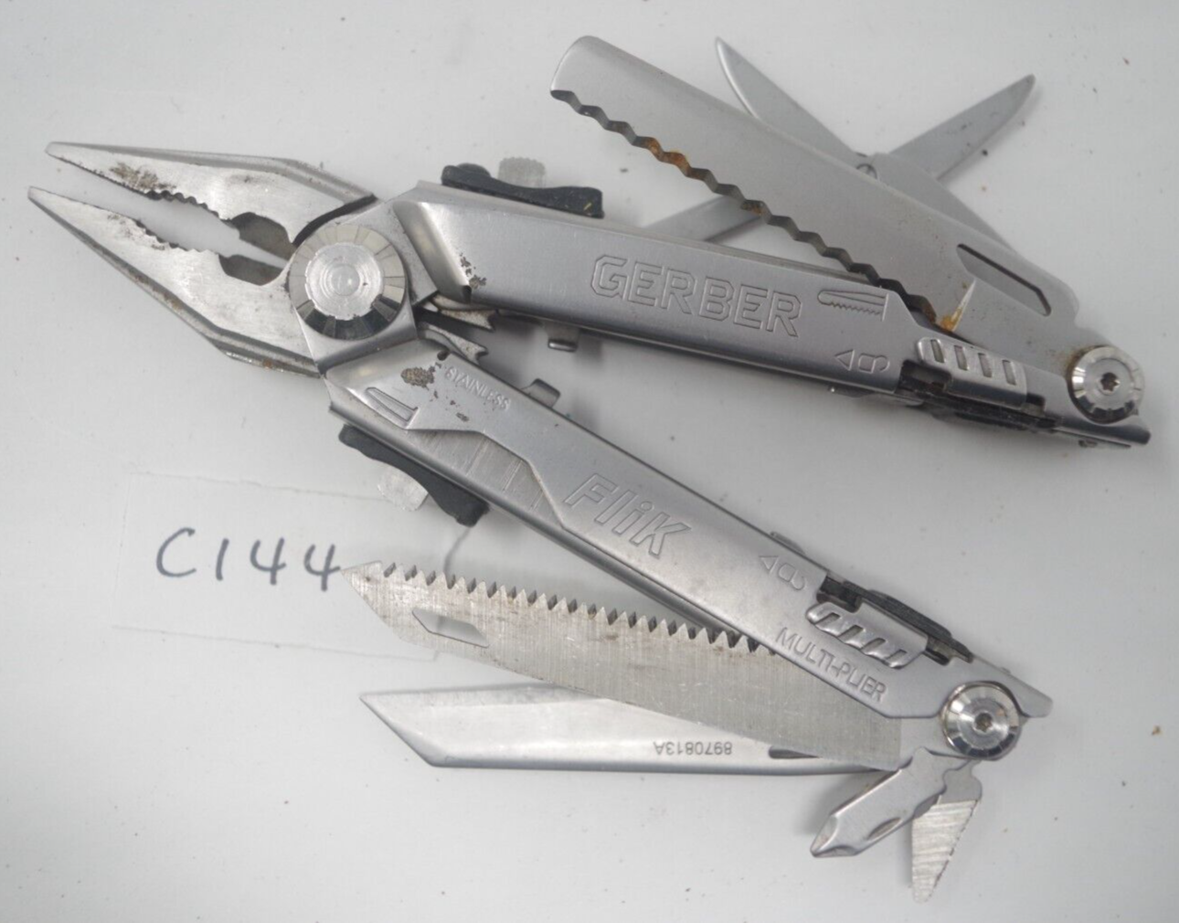 Silver Gerber FLIK MultiPlier Tool Multi Pocket Knife Diesel One