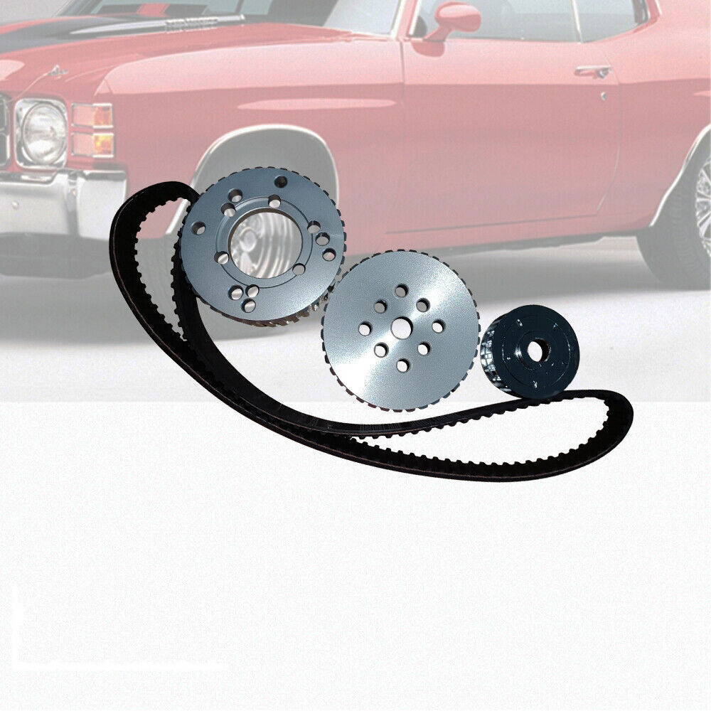 Fit SBC Chevy 327 350 383 Gilmer Billet Belt Drive Pulley Kit Short Water Pump eBay