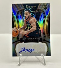 2023-24 Panini Select MARKQUIS NOWELL Rookie Silver Prizm Auto RC Raptors /249