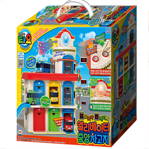 Tayo Little Bus Up & Down Elevator Main Garage Play Set (Not Included ...