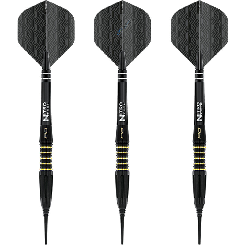Мягкие дротики Red Dragon Soft Darts Clarion Black с мягким наконечником для дротиков Softdart 20 г 16590₽