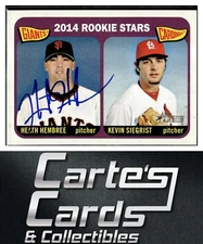 Heath Hembree 2014 Topps Heritage #282 RC Giants TTM/IP Signed Autographed