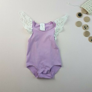 purple romper baby girl