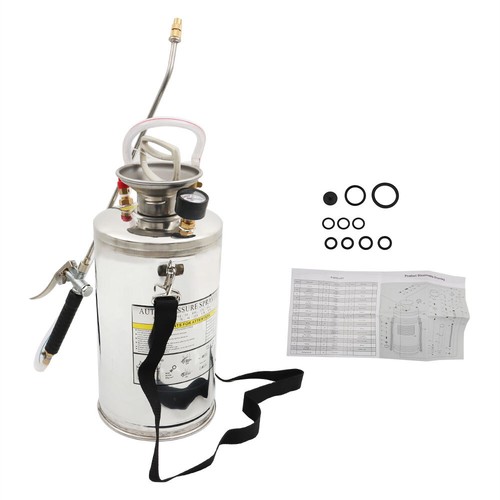 1.5 Gallon 6L Stainless Steel Sprayer 16" Wand & 3.3FT Reinforced Hose