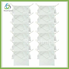 MASONIC 100% LAMBSKIN CANDIDATE / ENTERED APPRENTICE SET OF 12 APRON ALL WHITE