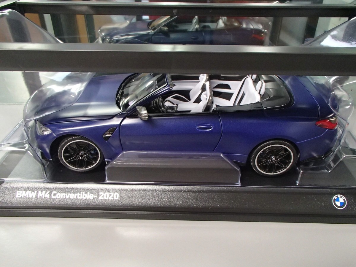 Original BMW 1 18 Miniature M4 Convertible Blue Metallic