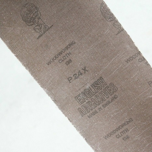 Englisch Schleifmittel 115mm X 50m Holzbearbeitung Tuch Schleif- Rolle. 24G Grob - Picture 2 of 3