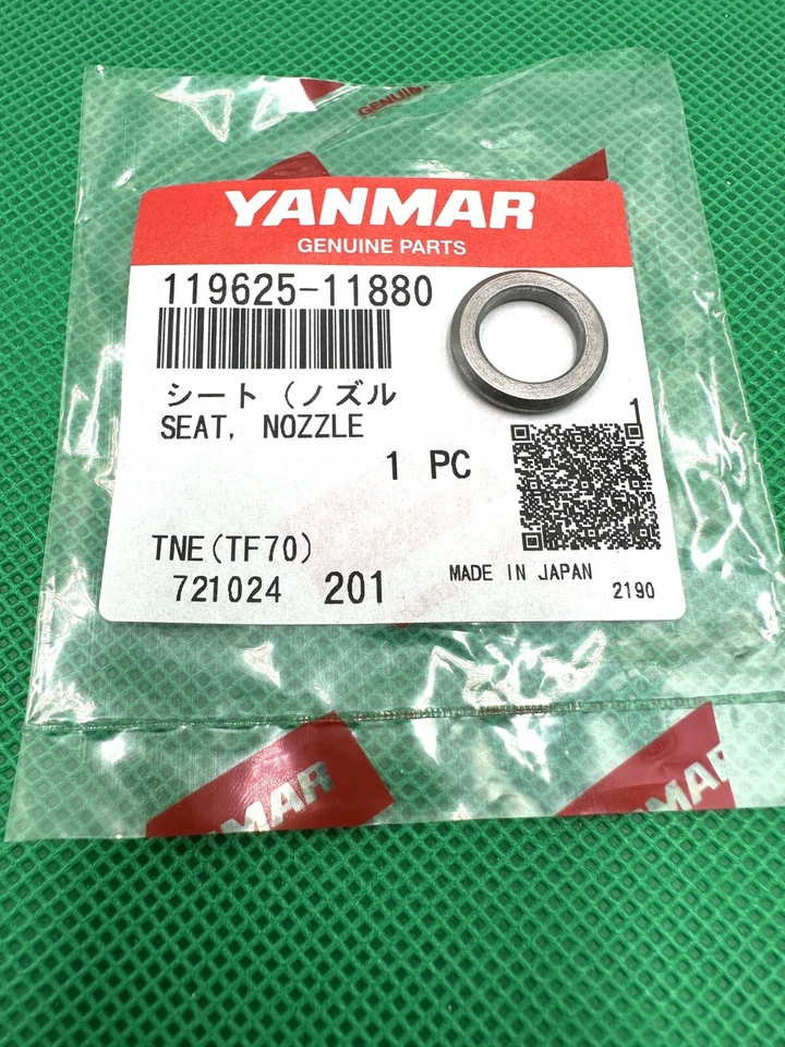Protector de boquilla genuino Yanmar KIT 119625-11870 y asiento de boquilla 119625-11880 OEM Foto 3 de 3