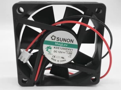 SUNON 6015 KDE1206PHV1 DC12V 1.6W 6CM 60*15MM 2-Pin Silent Cooling