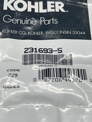 #ad ORIGINAL KOHLER WASHER 231693 S $6.95