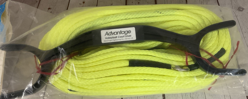 Advantage Volleball Outdoor Boundary Lines Mid Court Net Markers High Visibility
