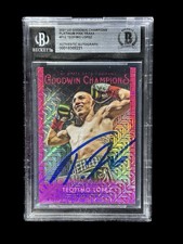 Teofimo Lopez Signed 49/299 UD Goodwin Champions Platinum Pink Traxx RC Card BGS