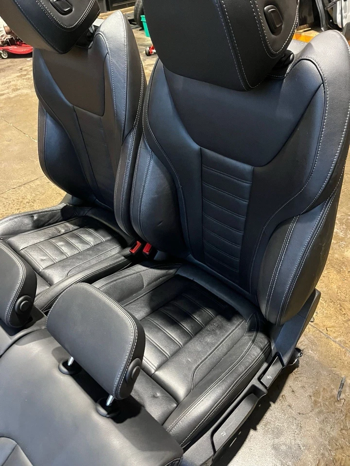 2019-ON BMW 3 SERIES G20 SALOON FULL INTERIOR SEATS MINT CONDITION BLACK LEATHER - Image 3 of 3