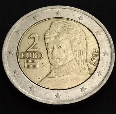 2 Euro 2002 Autriche (Bertha Von Suttner) - Photo 1/2