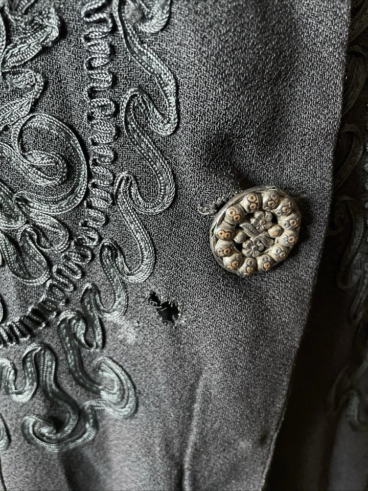 服装重演 2 件 Matronly Mourning 连衣裙 1930 年代 Cosplay 尺寸 18 1/2 — 第 4/4 张图片