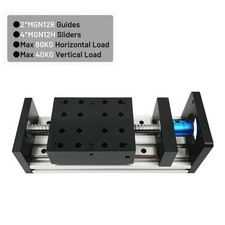 Nema23 Linear Guide Sliding Table Slide Stage Double Guides Ball Screw XYZ Axis