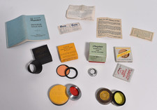 Vintage lot camera accessories filter lens hood ring sunshade Kodak / Trojan