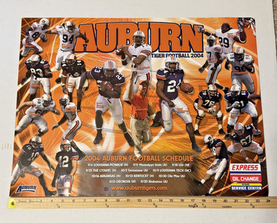 Vintage Poster Auburn University Tigers Football 2004 National & SEC Champions